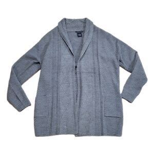 KC Collections Women's grey knit cardigan‎ size Large